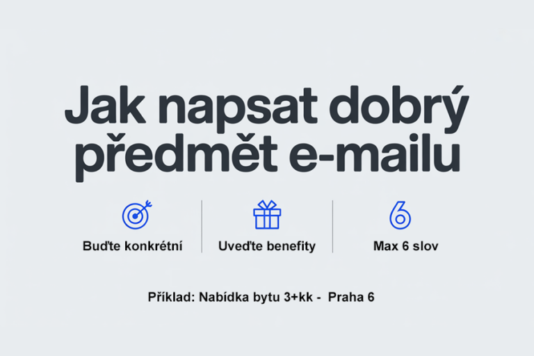 Jak napsat dobrý předmět e-mailu