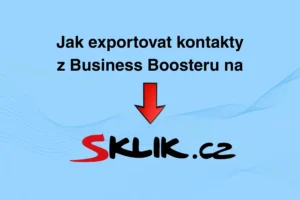 Jak exportovat kontakty na Sklik.cz