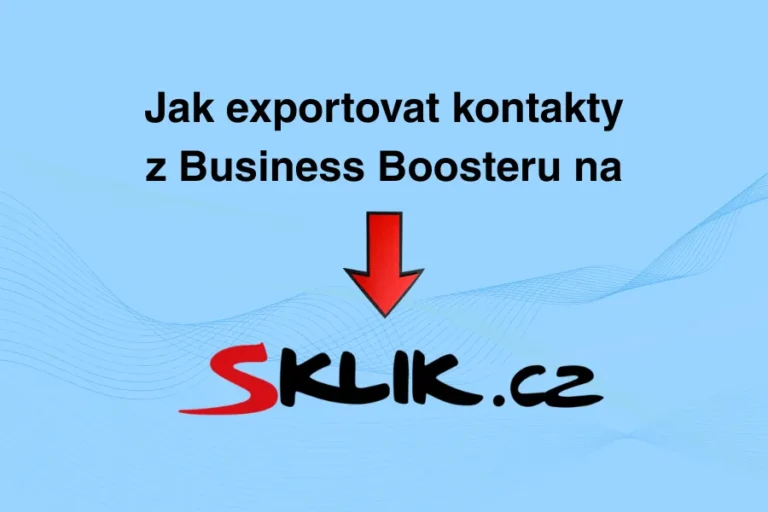 Jak exportovat kontakty na Sklik.cz